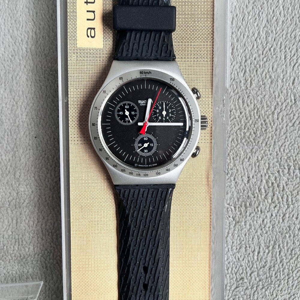 RARE SWATCH WATCH CHRONO TIME CUT TOO YCS1007 1998